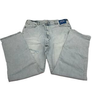 Arizona Jean Co. Mens Advance Flex 360 Grey Straight Jeans - 44x34 New